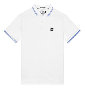 Levanto Polo Shirt White/Cornflower Blue