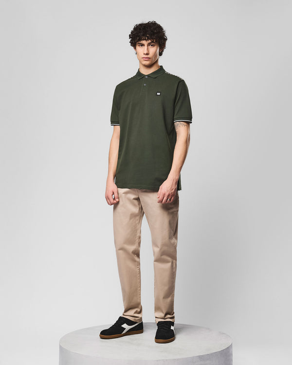 Sakai Polo Shirt Black Forest Green