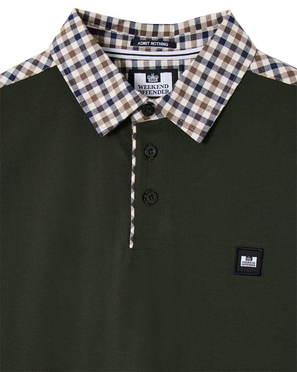 Costa Polo Shirt Black Forest Green