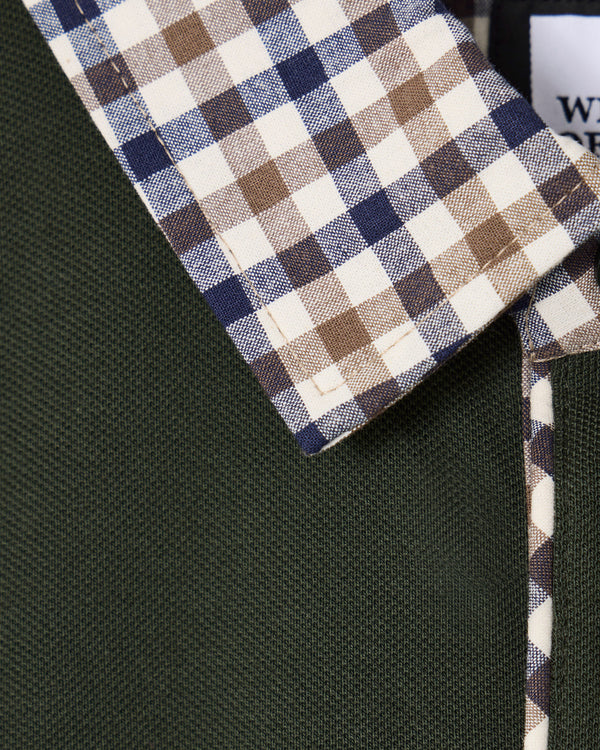 Costa Polo Shirt Black Forest Green