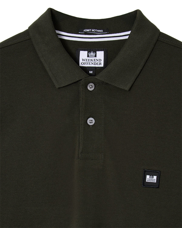 Heathcote Polo Shirt Black Forest Green