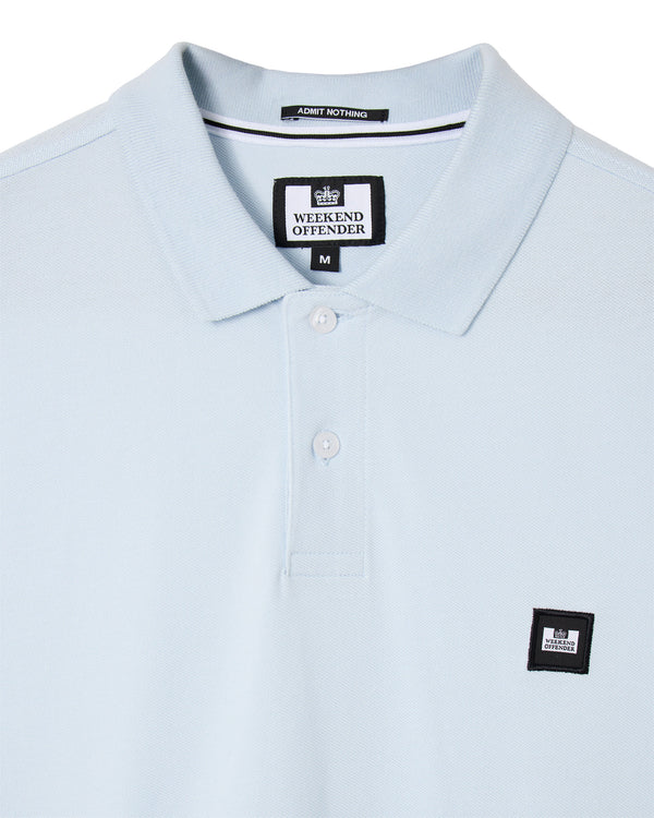 Plus Size - Heathcote Polo Shirt Sky Blue