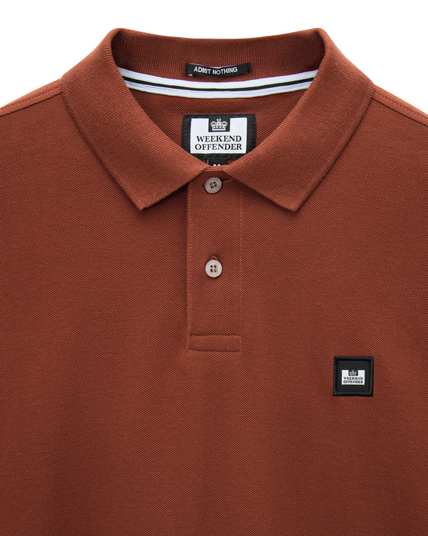 Heathcote Poloshirt Ziegelrot