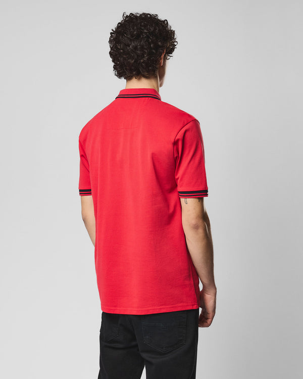 Levanto Polo Shirt Watermelon/Navy – Weekend Offender