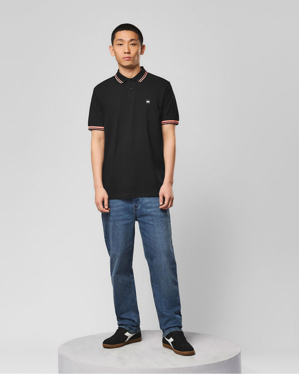 Levanto Polo Shirt Black/Coral