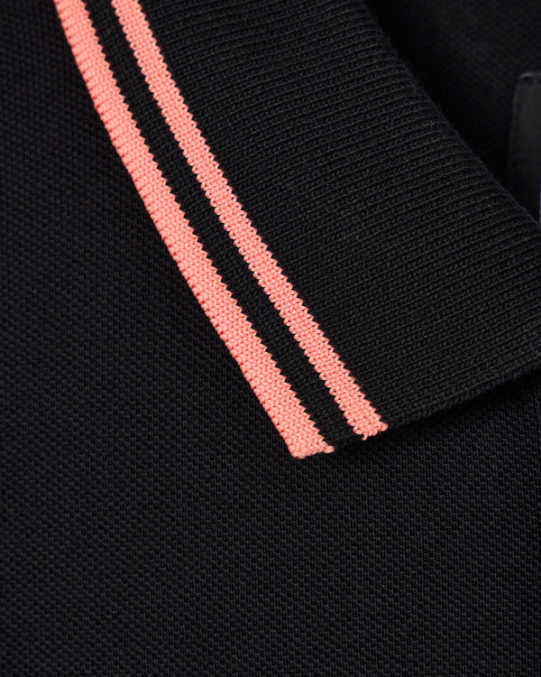 Polo Levanto Nera/Corallo