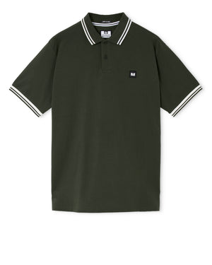 Levanto Polo Shirt Black Forest Green/Ghost