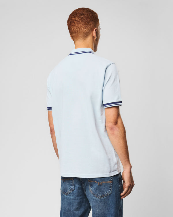 Polo Levanto blu cielo/blu zaffiro scuro