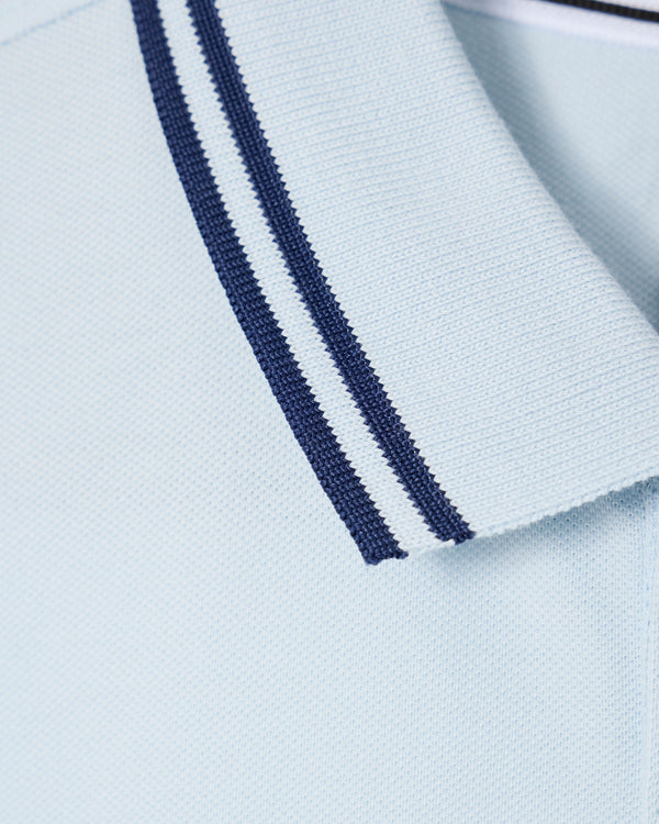 Polo Levanto blu cielo/blu zaffiro scuro