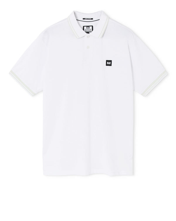 Polo Levanto bianca/verde amazzonite