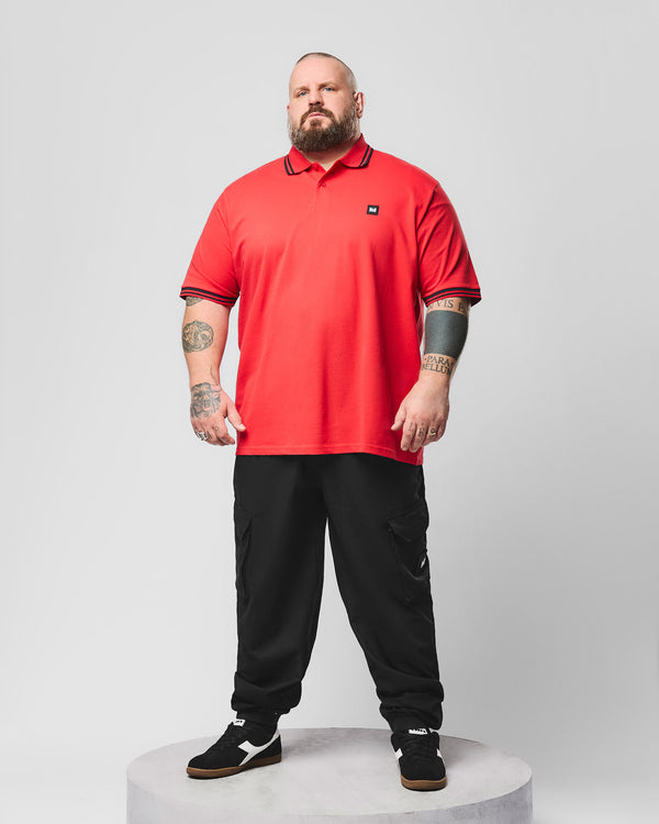 Plus Size - Levanto Polo Shirt Watermelon/Navy