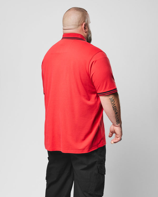 Plus Size - Levanto Polo Shirt Watermelon/Navy