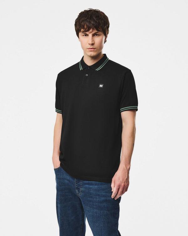 Levanto Polo-Shirt Schwarz/Thymian-Grün