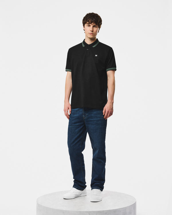 Levanto Polo-Shirt Schwarz/Thymian-Grün