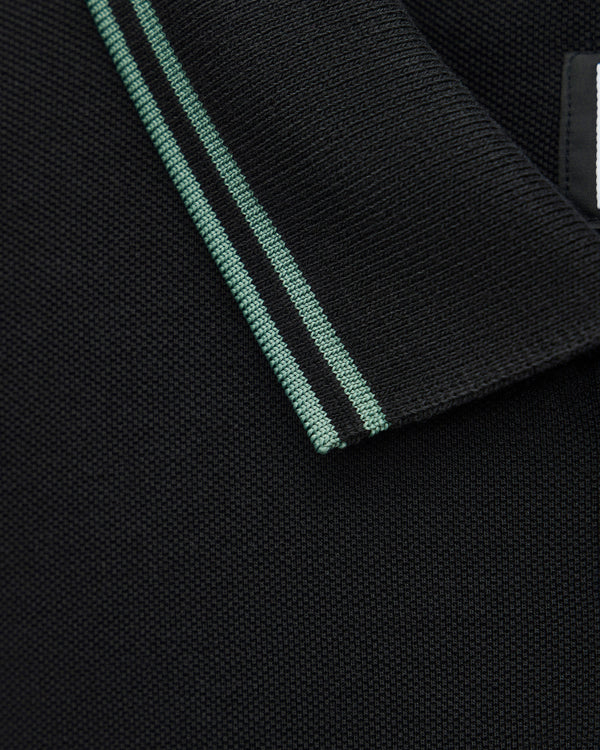 Levanto Polo-Shirt Schwarz/Thymian-Grün