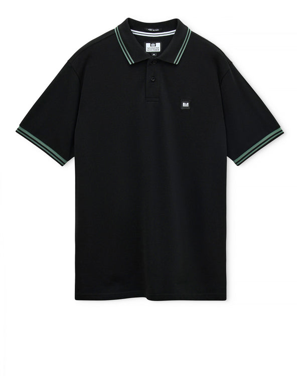 Levanto Polo-Shirt Schwarz/Thymian-Grün
