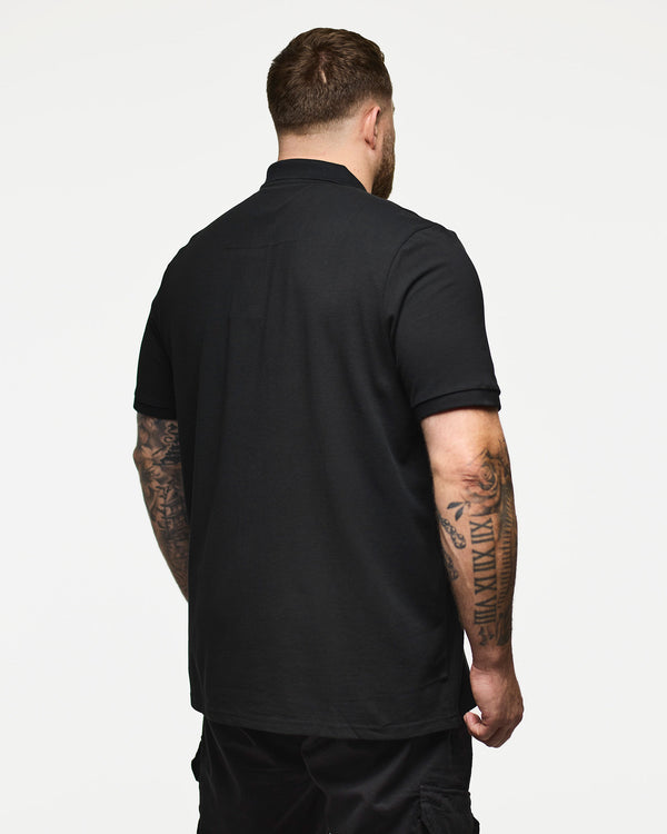 Plus Size - Caneiros Polo Shirt Black