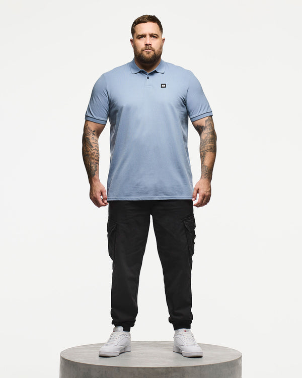 Plus Size - Caneiros Polo Shirt Blue Shadow