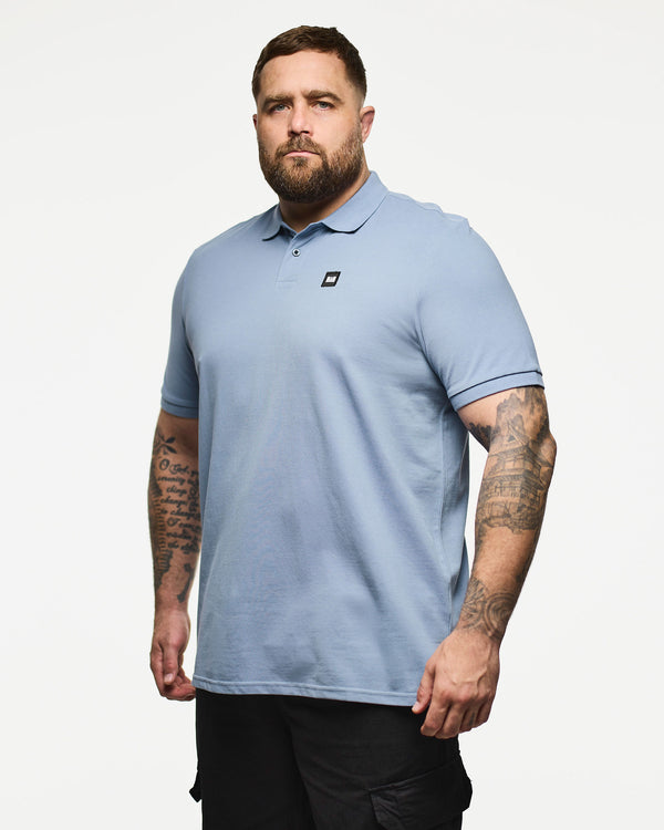 Plus Size - Caneiros Polo Shirt Blue Shadow