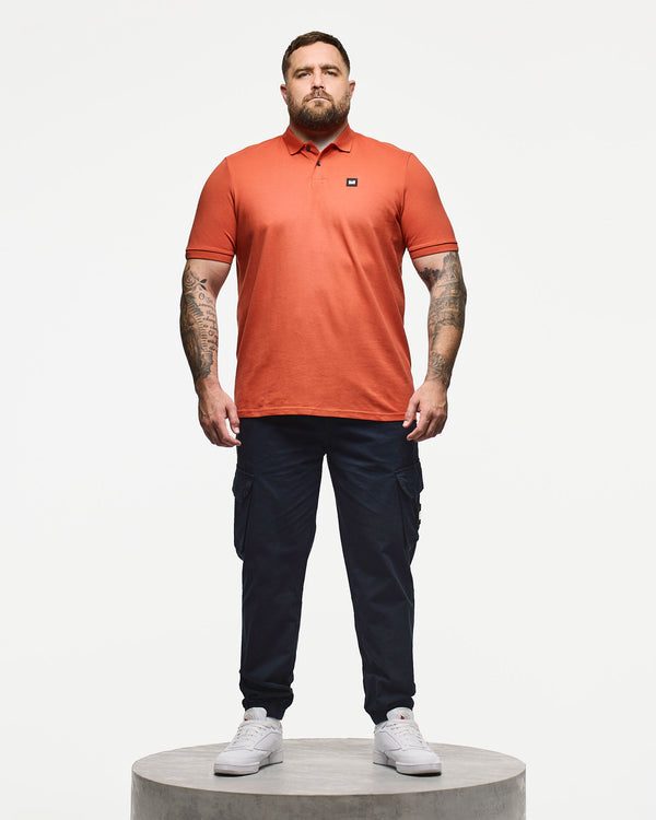 Plus Size - Caneiros Polo Shirt Sunset Orange