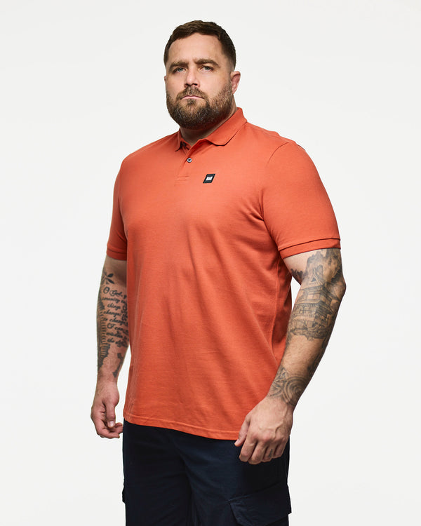 Plus Size - Caneiros Polo Shirt Sunset Orange