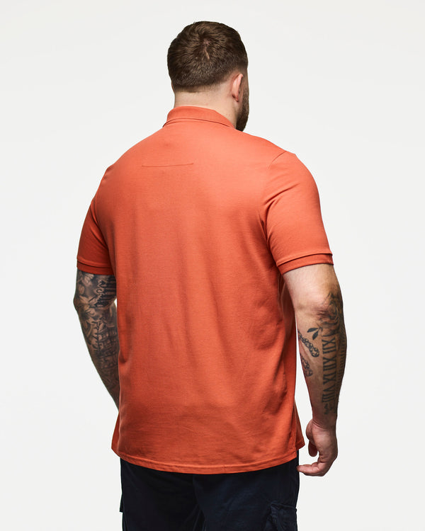 Plus Size - Caneiros Polo Shirt Sunset Orange