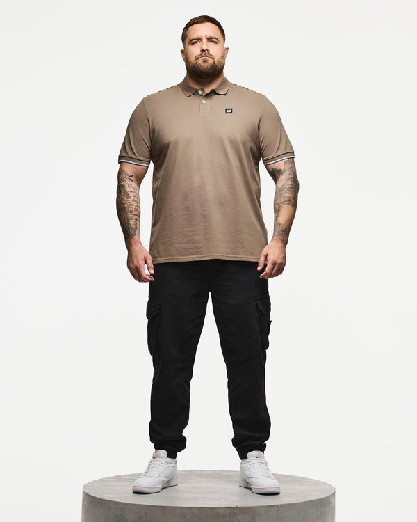 Plus Size - Sakai Polo Shirt Tobacco Brown