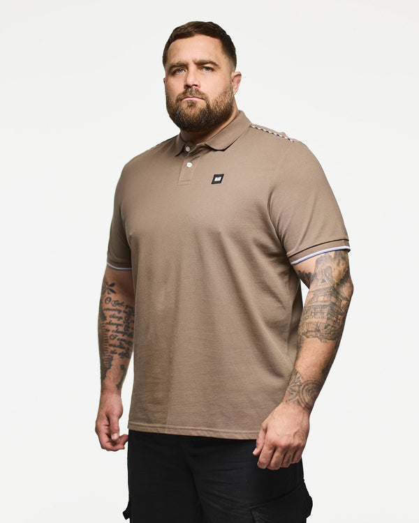 Plus Size - Sakai Polo Shirt Tobacco Brown