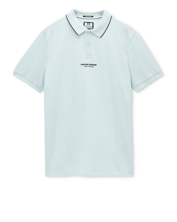 Hurley Polo Shirt Sea Spray Blue/Black