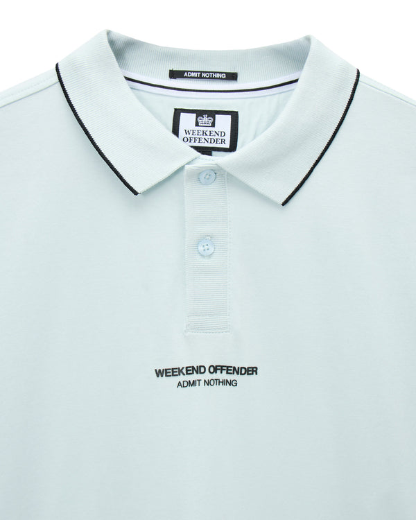 Hurley Polo Shirt Sea Spray Blue/Black