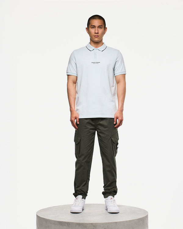 Hurley Polo Shirt Sea Spray Blue/Black