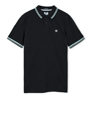 Levanto Polo Shirt Black/Sea Spray Blue