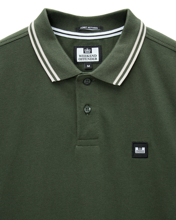 Levanto Polo Shirt Black Forest Green/Calcium