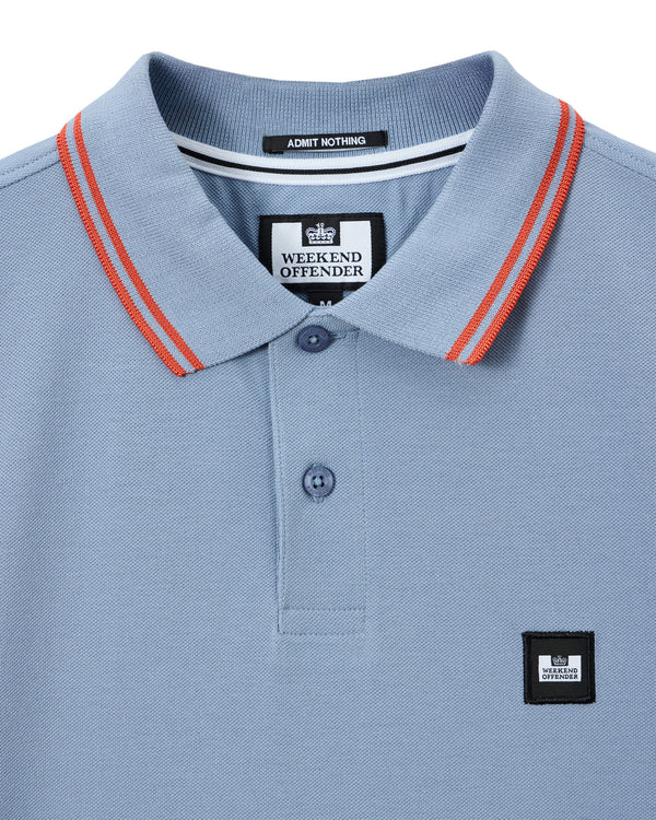 Levanto Polo Shirt Blue Shadow/Sunset Orange