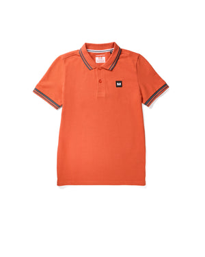 Kids Levanto Polo Shirt Sunset Orange/Cyclone Grey