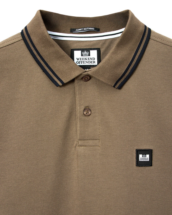 Levanto Polo Shirt Tobacco Brown/Black