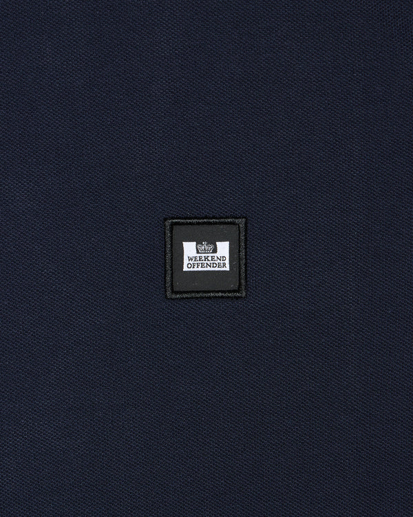 Carola Long Sleeve Polo Shirt Navy/House Check