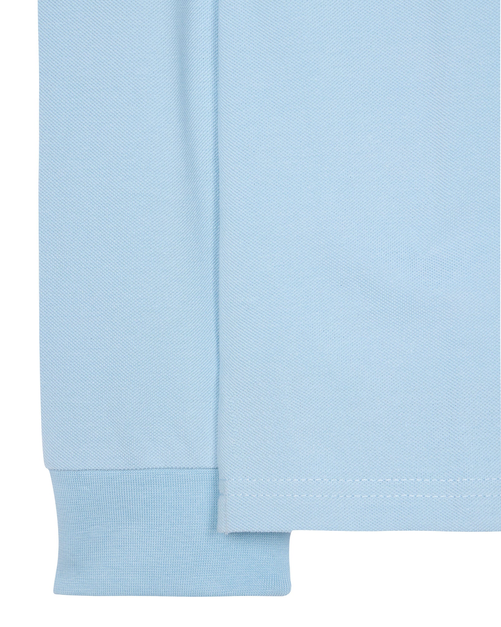 Carola Long Sleeve Polo Shirt Winter Sky/Blue House Check