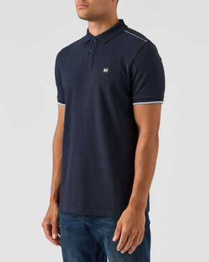 Sakai Polo Shirt Navy/Blue House Check