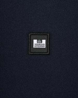Sakai Polo Shirt Navy/Blue House Check