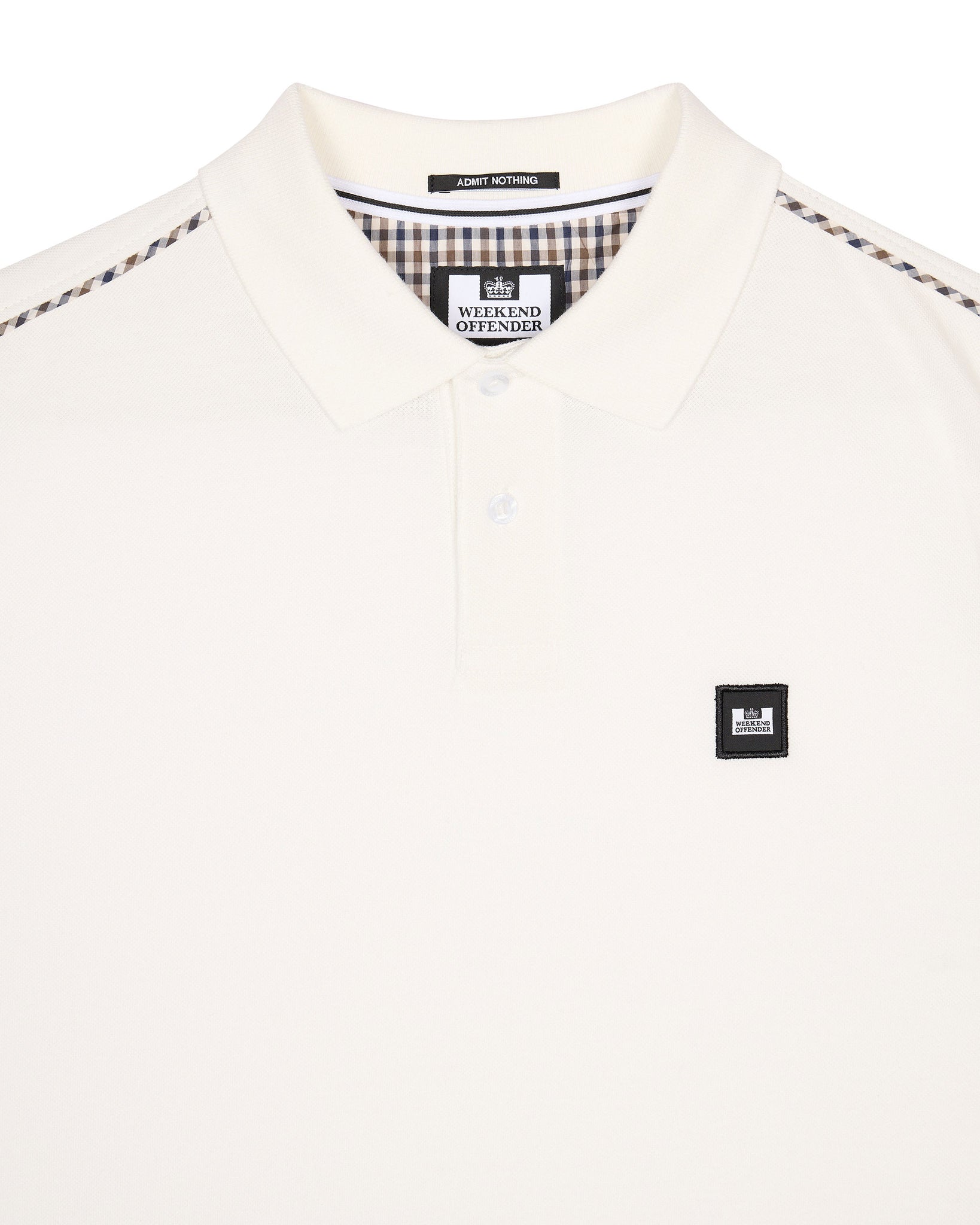 Sakai Polo Shirt Winter White/House Check