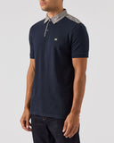 Costa Polo Shirt Navy/House Check