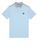 Costa Polo Shirt Winter Sky/Blue House Check