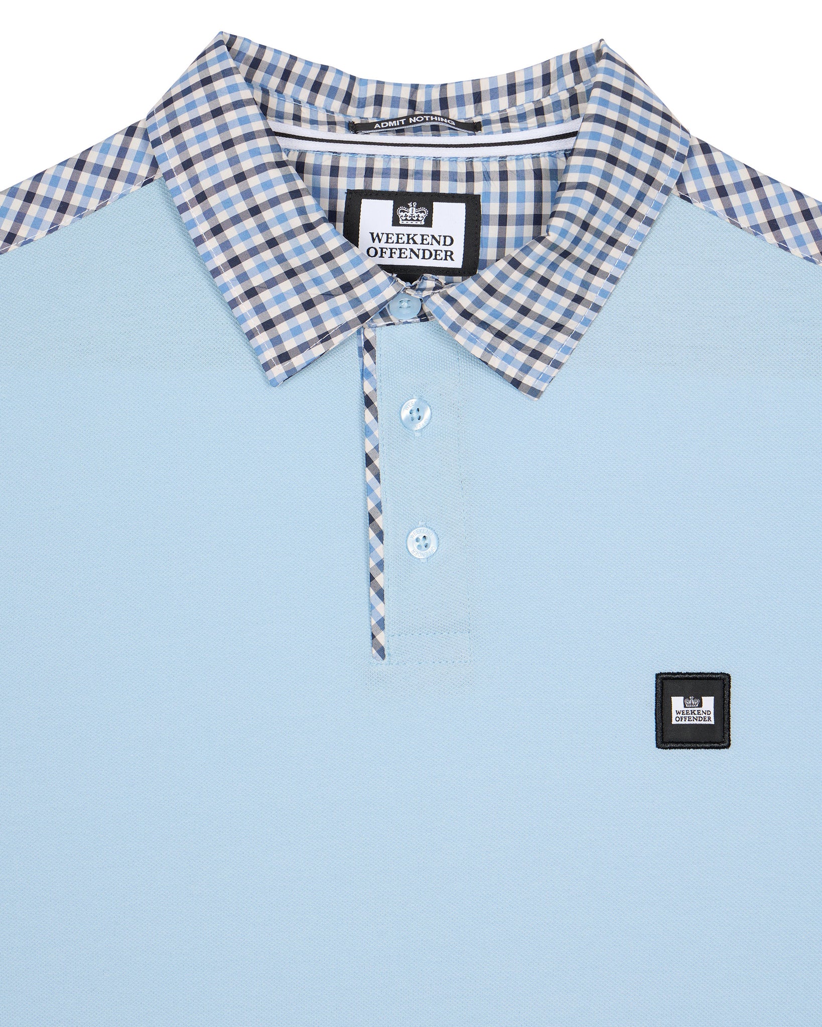 Costa Polo Shirt Winter Sky/Blue House Check