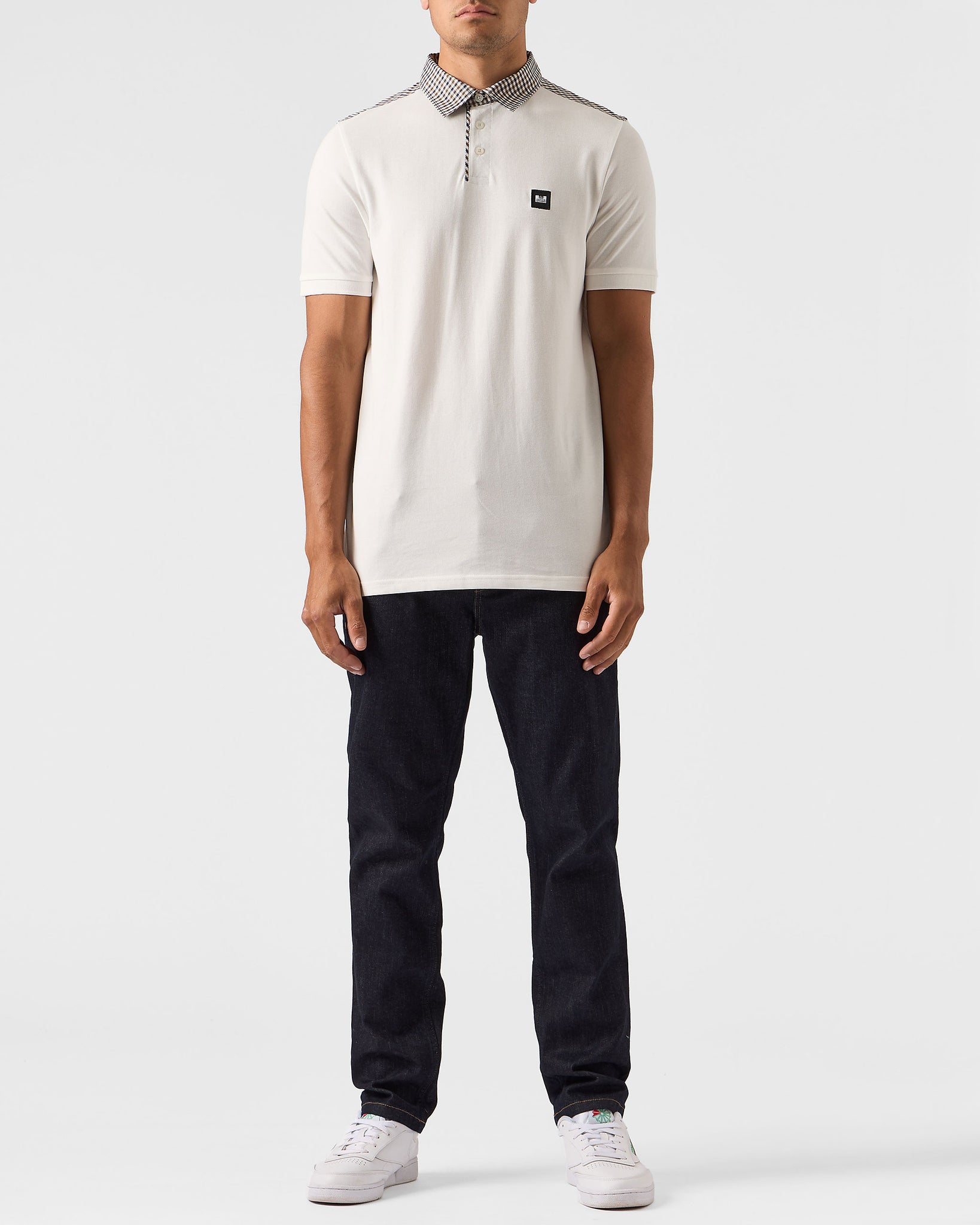 Costa Polo Shirt Winter White/House Check