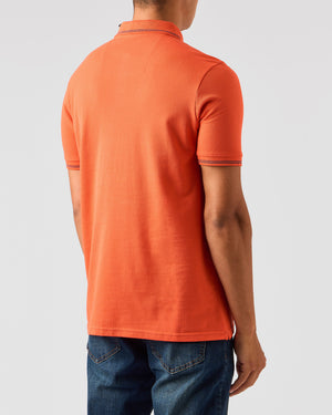 Colombi Polo Shirt Orange Peel