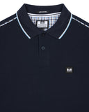 Carola Long Sleeve Polo Shirt Navy/Blue House Check