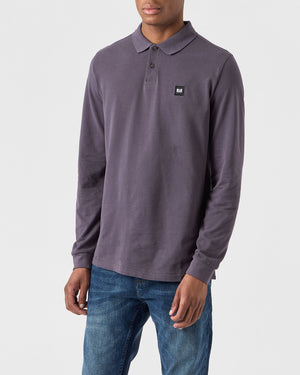 Dice Long Sleeve Polo Shirt Greystone