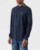 Boman Long Sleeve Polo Shirt Navy