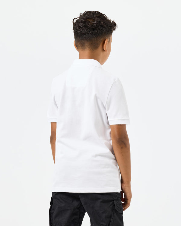 Kids Caneiros Polo Shirt White